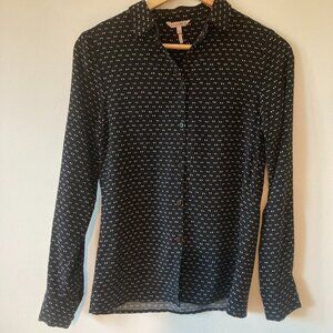 Black and white blouse